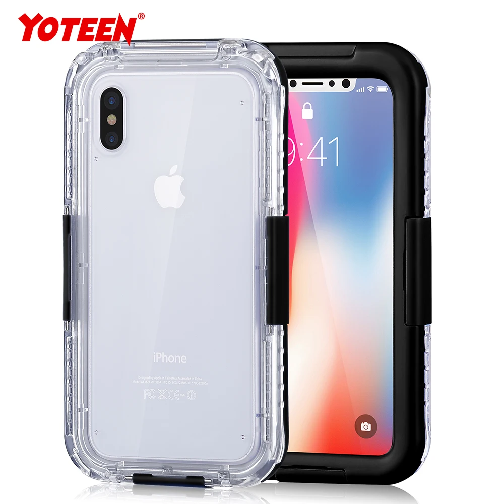 Yoteen Водонепроницаемый случае IP-68 для iPhone X 8 плюс мобильный чехол телефона