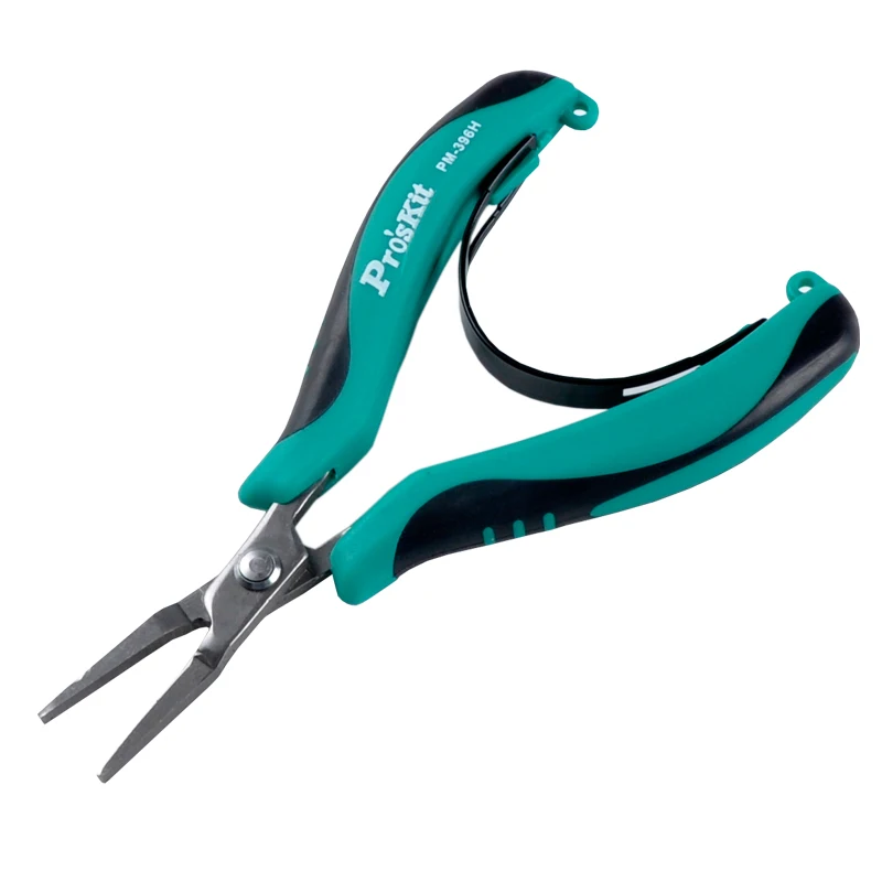 PM-396H Flat Nose Plier Stainless Steel Flat Pliers Mini Anodontia Vise Pointed Nose Pliers120mm For Electronic Products Repair electronic nose for robots