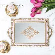 Розовый цвет восстановление древних способов Европейский поднос компот чай лоток для торта