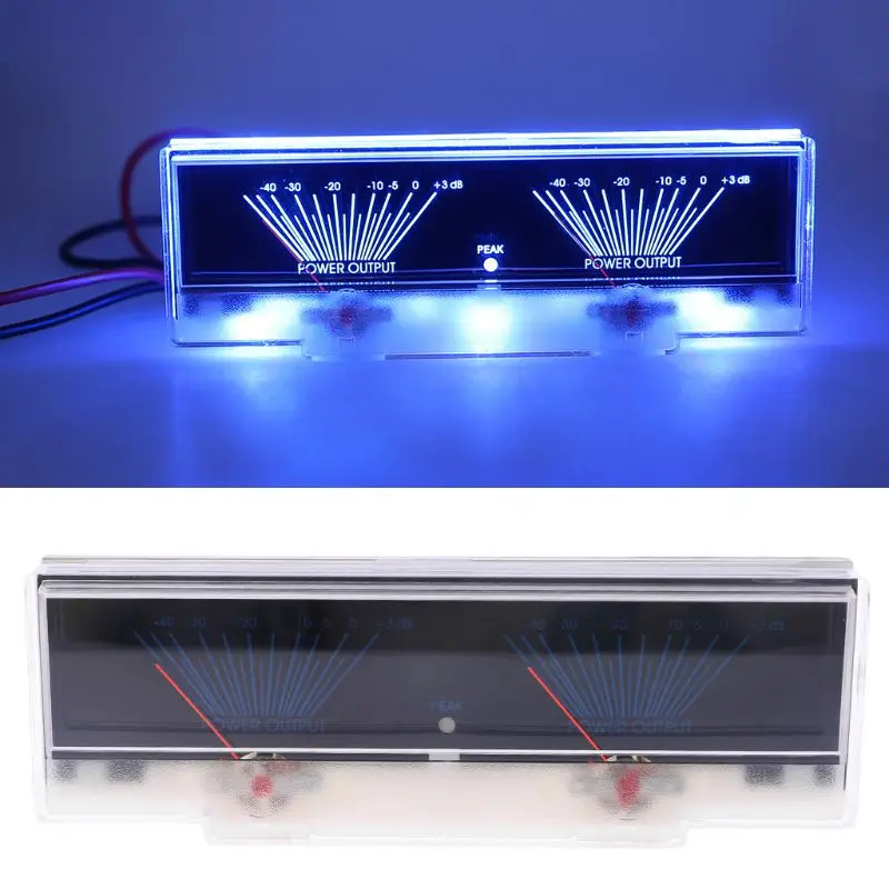 

Power Amplifier Panel Dual Analog VU Meter Audio Level dB Meter with BackLit WF4458037