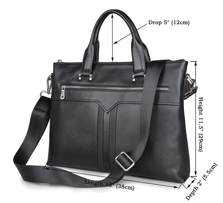J.M.D натуральная кожа мужской портфель модная сумка для ноутбука ручная деловая сумка 7330A