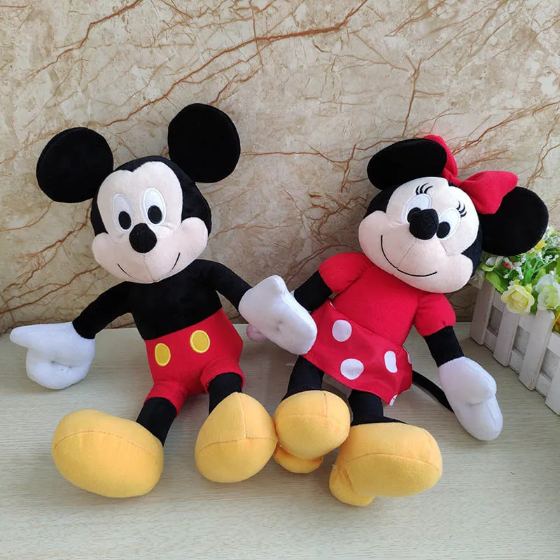

2019 Hot Sale 35cm High Quality Stuffed Mickey&Minnie Mouse Plush Toy Dolls Birthday Wedding Gifts For Kids Baby Children