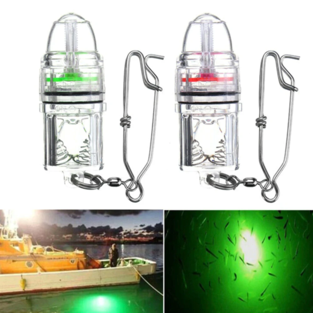  Electronic Tools Flashing Light Battery Powered Underwater Fishing Lure Lamp Deep Drop Squid With C