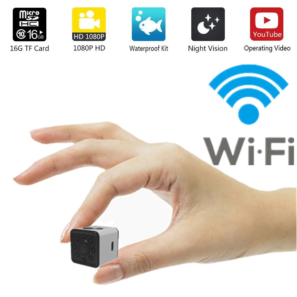 Wifi SQ13 HD мини камера wifi маленькая камера cam 1080P Водонепроницаемая мини беспроводная dv камера DVR видео Спорт микро видеокамеры SQ 13