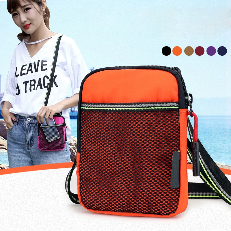 

Casual Messenger Bag Nylon Women's Bag Shoulder Diagonal Multi-function Pouch Trend Mini Mobile Phone Bag 2018 Ms. New Fashion