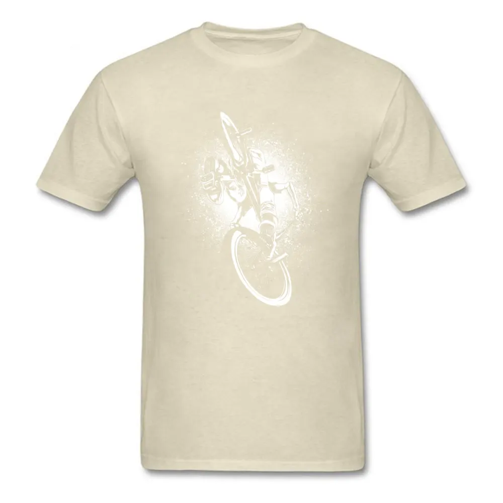 Men's T-shirts BMX Comics T Shirt 100% Cotton Crewneck Short Sleeve Design Clothing Shirt April FOOL DAY Wholesale BMX beige