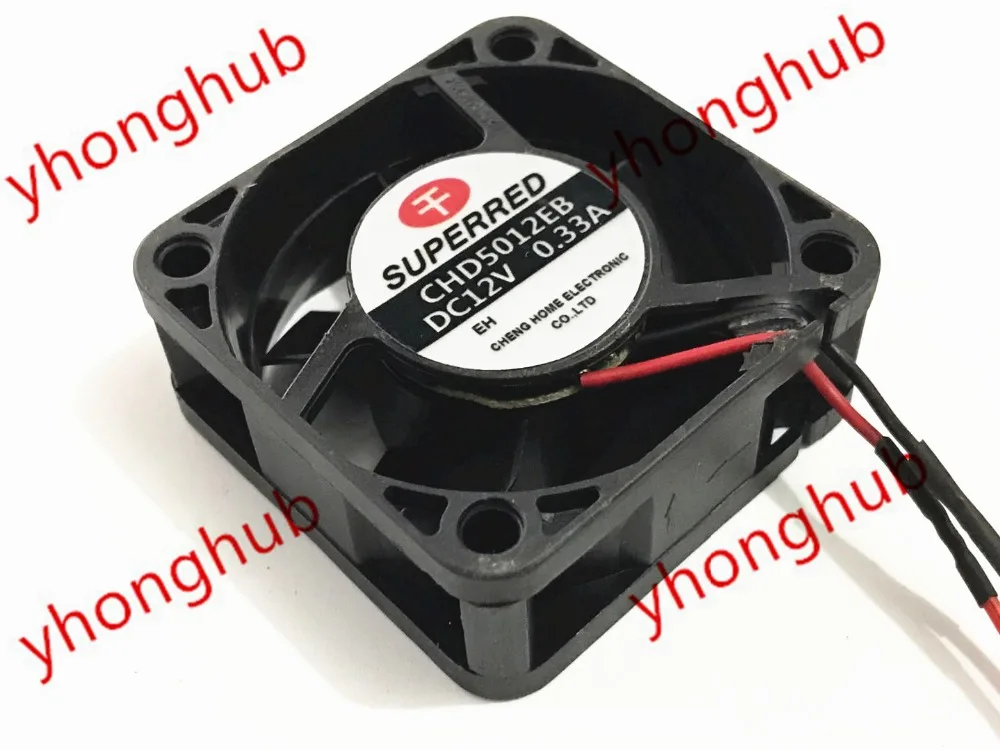 Вентилятор охлаждения сервера SUPEREED CHD5012EB DC 12 В 0.33A 2 wire 50x50x20 мм|square fan|server fandc fan 12v |