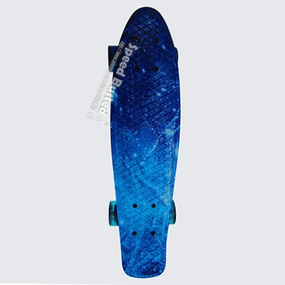 Galaxy mini cruiser 22 peny для скейтборда, для Лонгборда Pnny полный прозрачный скейтборд Рыбная доска розовый и синий patines дети - Цвет: Style 1