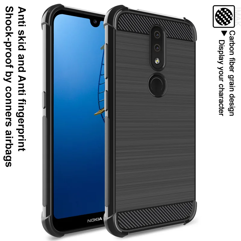 Для Nokia 4 2 чехол Чехол IMAK установлены Чехлы Высокое качество Мягкий ТПУ задняя