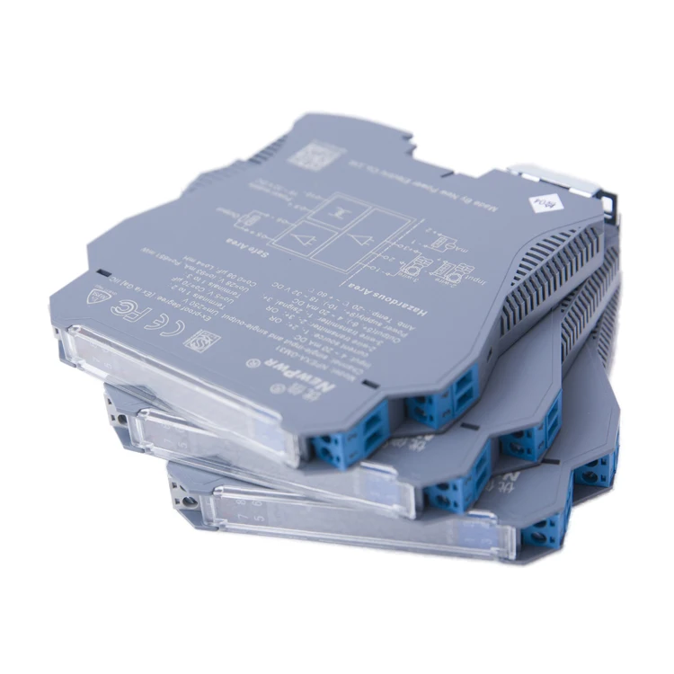 

intrinsic safety barrier isolated safe explosion-proof signal isolator transmitter Ex certification Din Rail module