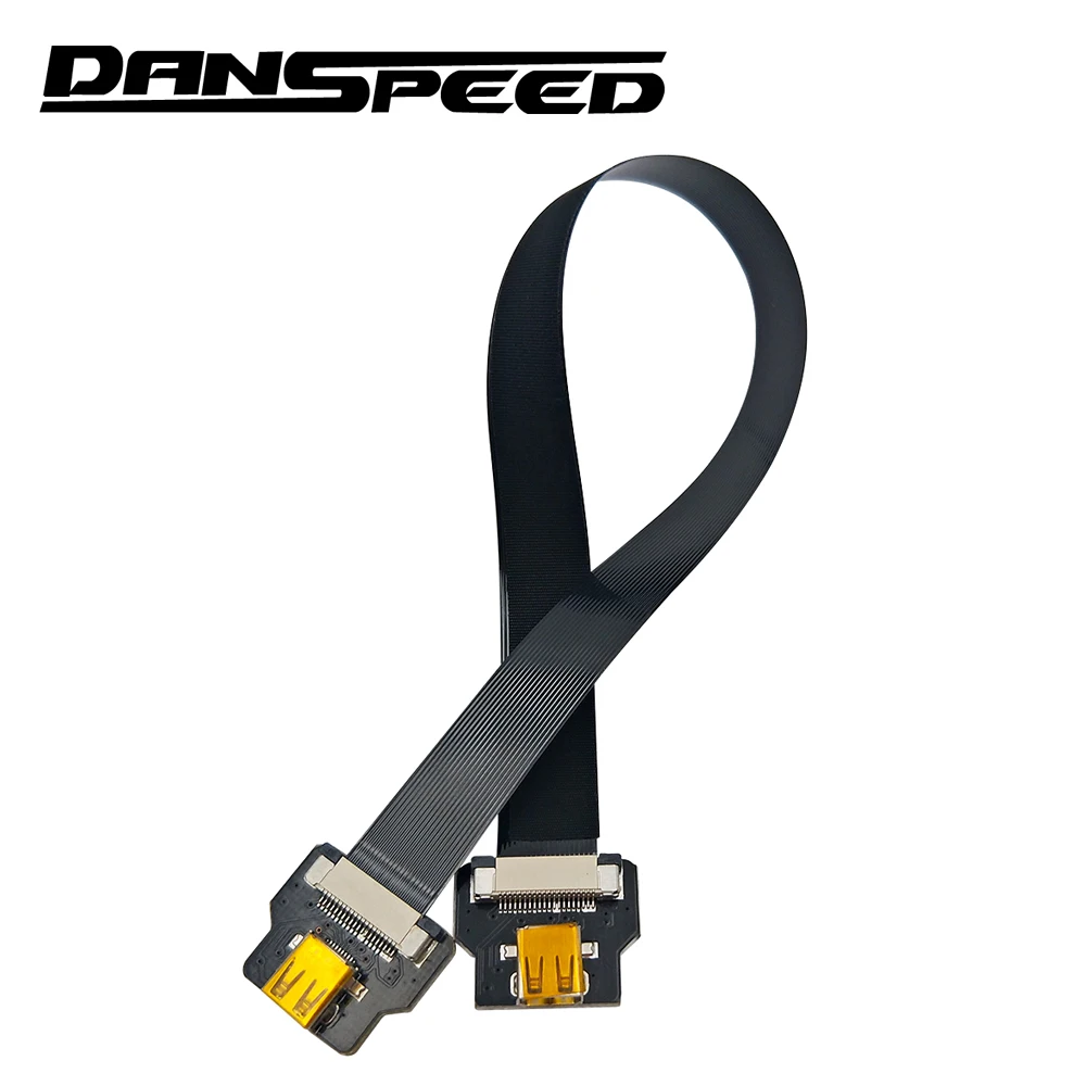 Danspeed fpv أنثى إلى أنثى مايكرو hdmi إلى مايكرو hdmi شقة كابل ل gopro multicopter التصوير الجوي جديد