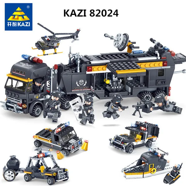 KAZI-SWAT-Team-Command-Vehicle-Car-3D-DIY-Model-Building-Blocks-Bricks-Compatible-With-Famous-brands.jpg_640x640