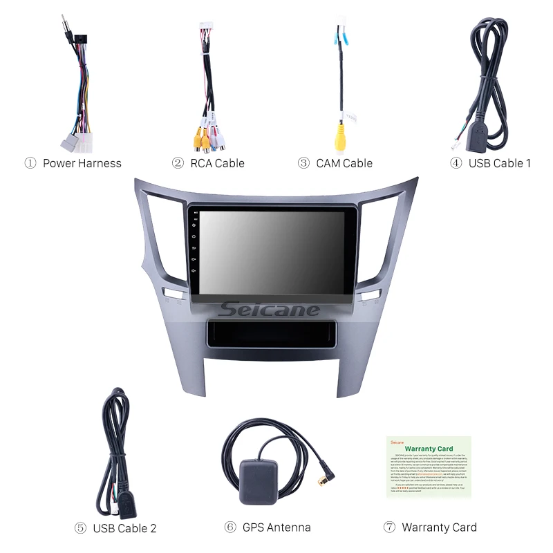 Seicane auto Radio Multimedia reproductor de Video GPS de navegación Android 81 para Subaru Outback