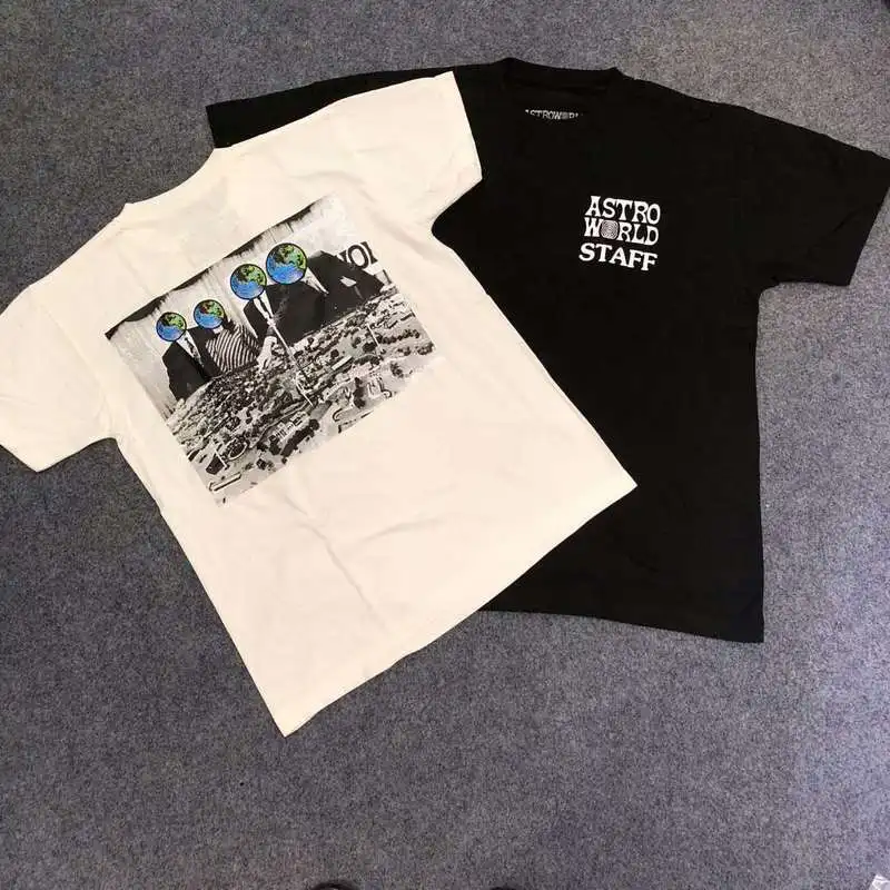 

2019ss SCOTT ASTROWORLD T Shirt Men Women Streetwear Fashion Harajuku Top Tees High Quality Cotton T-shirt ASTROWORLD Tshirt