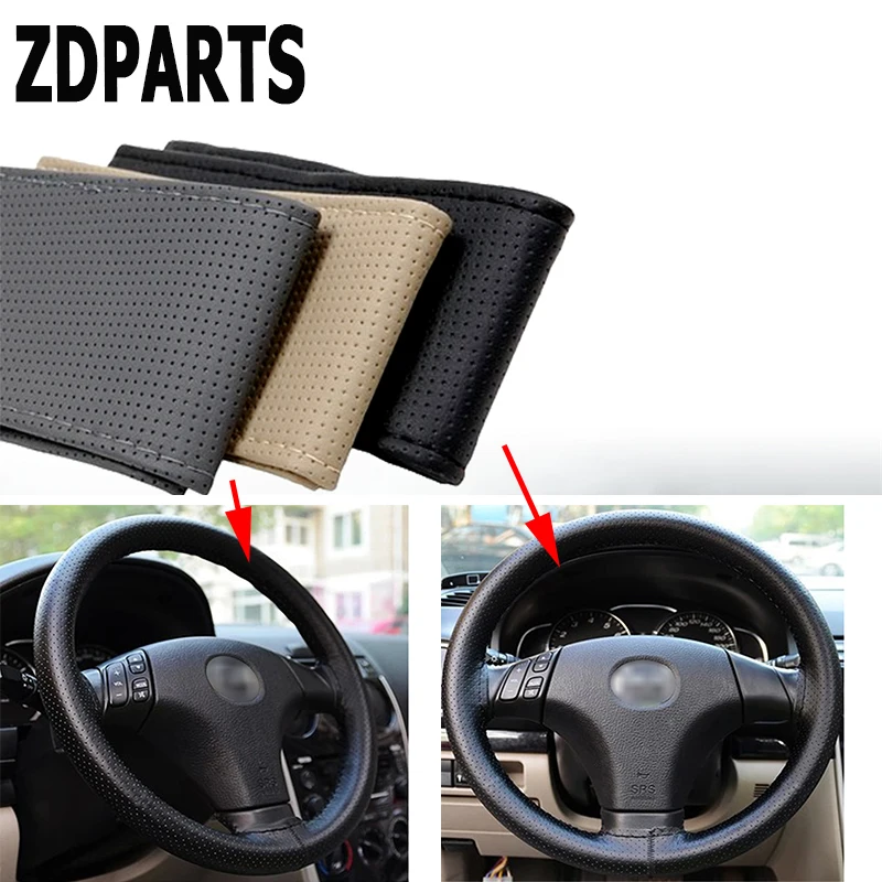 ZDPARTS 38CM Leather Automobiles Car Steering Wheel Covers For Hyundai