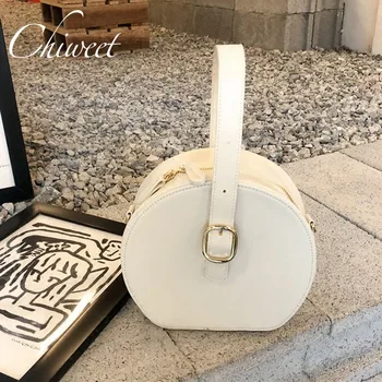 

Luxury Women Designer Handbags High Quality Tote Brand Round Messenger Shoulder Bag Ladies Hand Bags All-match PU Leather Purses