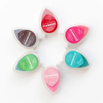 

1pc Ink Pad Stamp Raindrop Shape Planner Scrapbooking DIY Silicone Stamp Diary Card Making Supplies Card Making Stationery