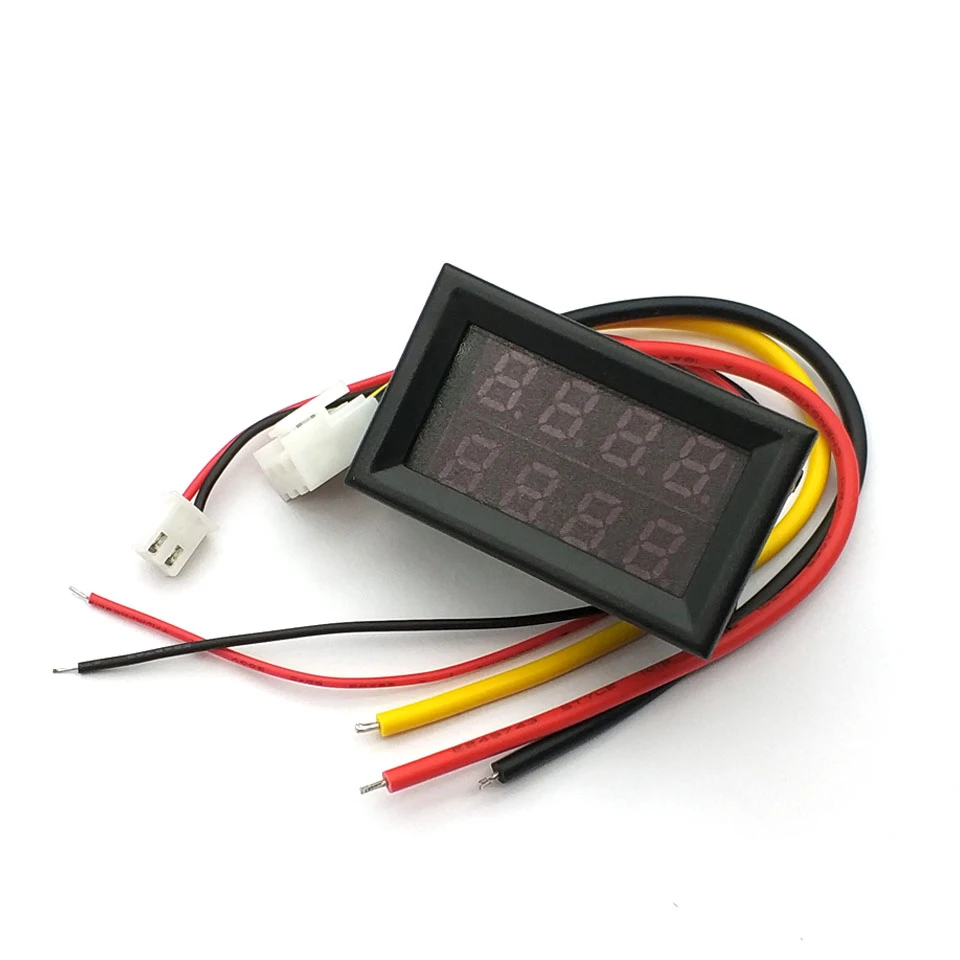 Вольтметр амперметр светодиодный 10 А 0 100 В постоянного тока А|gauge volt|gauge metergauge panel |