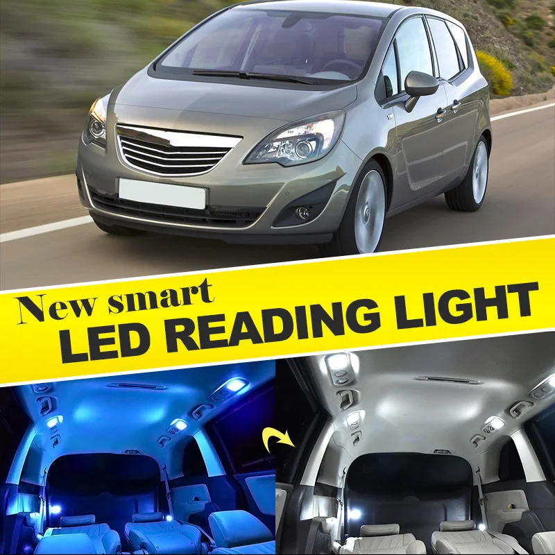 

Tcart new Car LED Welcome Door Interior Lamp Light Tail Bulb for opel antara agila mokka astra insignia accessories