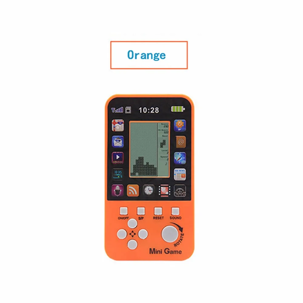 JRGK данные лягушка портативный детство тетрис портативные игровые плееры мини игровая консоль для детей интеллектуальные игрушки танк игры