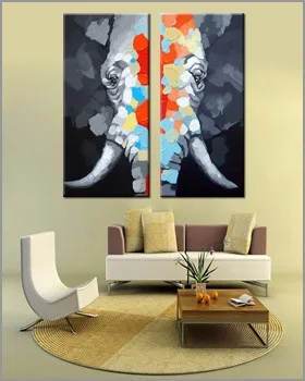 Elephant Oil Painting (3)