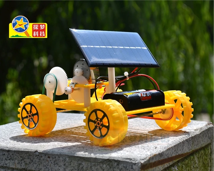 Солнечной энергии двойной мощность автомобиля DIY науки физики эксперимент