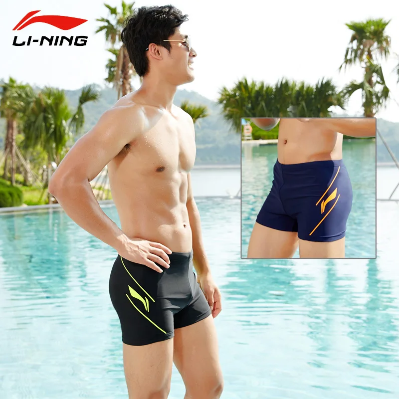 Новинка, LI-NING, Fina, Профессиональные плавки для плавания, мужские спортивные боксеры большого размера, шорты для гонок, соревнований, быстросохнущие шорты для плавания