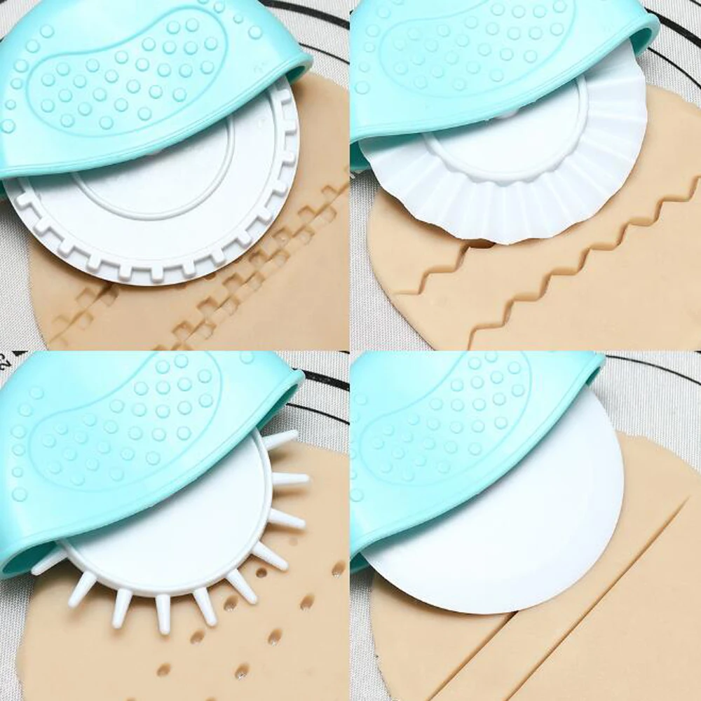 4 шт. Набор роликов для тиснения помадной ленты резак выпечки Sugarcraft пластиковые