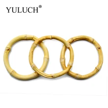 Yuluch pulseira, joia círculo extra grande de pulseira de bambu natural simples para mulheres/mulheres presente/presente estilo redondo hiperbole