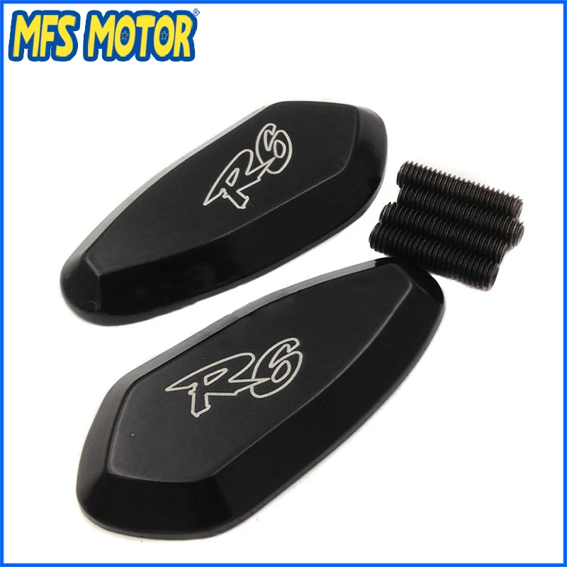 

Freeshipping Motor Mirror Block Off base Plates for Yamaha 1999-2007 R6 YZF-R6 YZFR6 Black