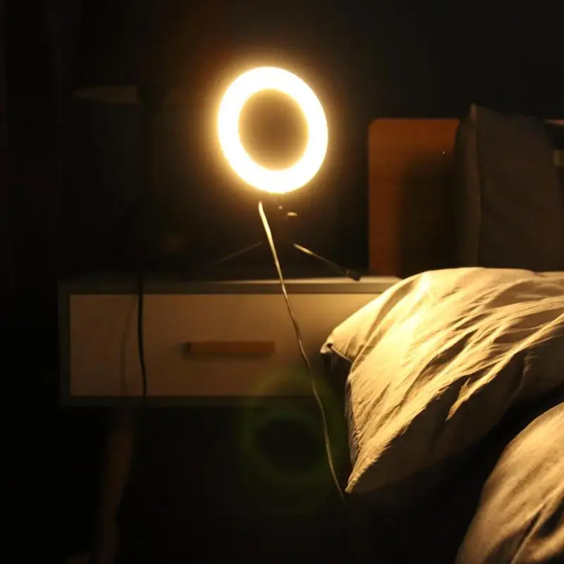 LED Studio Camera Ring Light Photo Phone Video Light Annular Lamp With Tripods Selfie Stick Ring Fill Light For Canon7