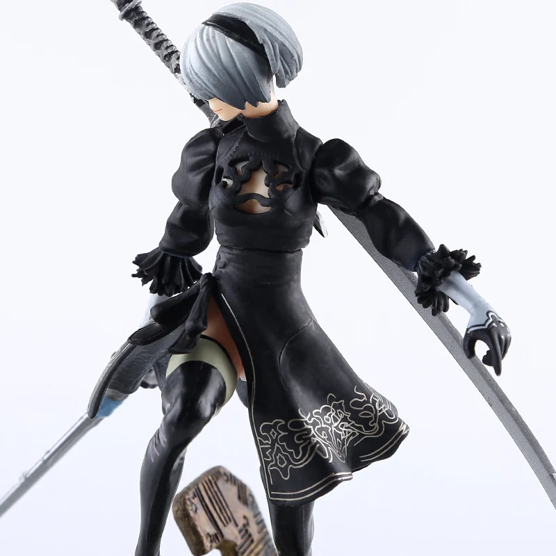 14 см NieR Automata Figure Toy YoRHa 2B No. 2 Тип B с мечом Коллекционная модель игрушки