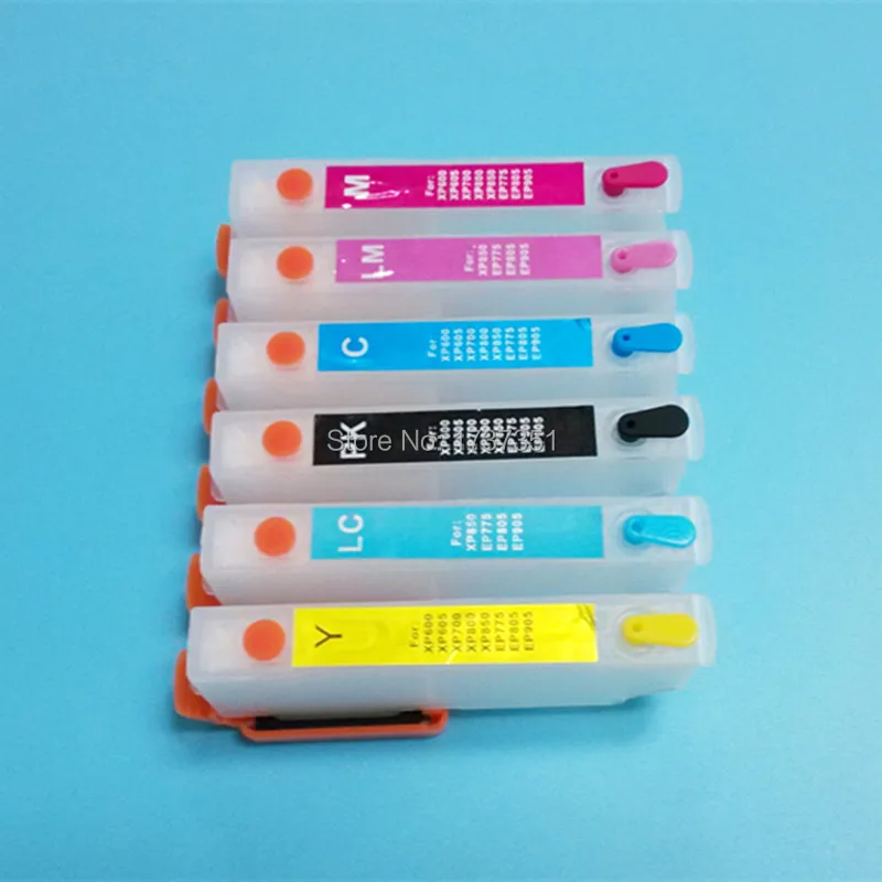 6 color IC70 refill ink cartridge with arc chip permanent use for epson EP-905 EP-805 EP-705 EP-775 Printer
6 color IC70 refill ink cartridge with arc chip permanent use for epson EP-905 EP-805 EP-705 EP-775 Printer