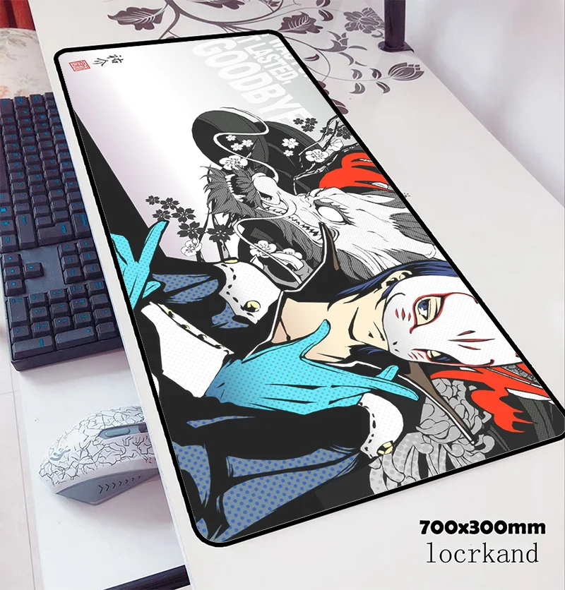 Коврик для мыши persona 5 70x30 см игровой коврик Аниме милый офисный блокнот