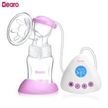 Bearo Electric Breast Pumps LED Display USB Rechargeable Battery BPA Free Powerful Nipple Suction Breast Feeding With Box Bearo Electric Breast Pumps LED Display USB Rechargeable Battery BPA Free Powerful Nipple Suction Breast Feeding With Box