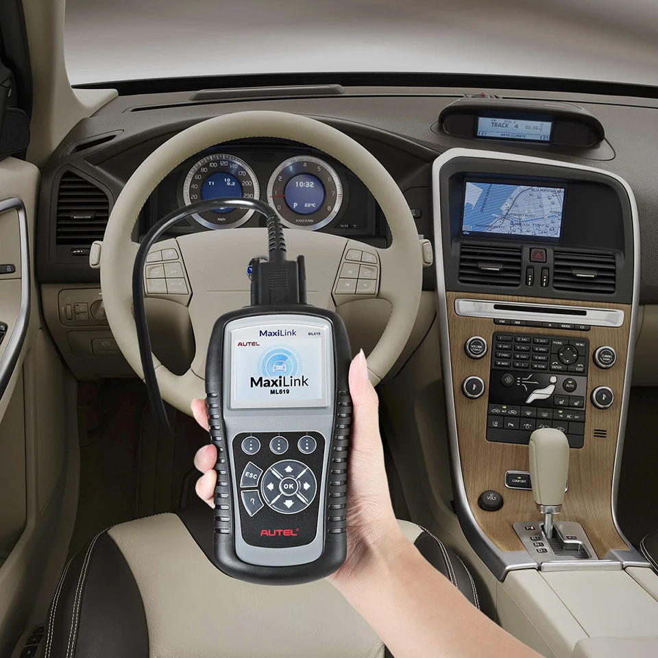 AUTEL ML619 OBD Scanner Automotivo ABS SRS Car Diagnostic Code Reader Airbag Scanner AL619 OBD 2 obd2 scanner OBD II EOBD AUTO