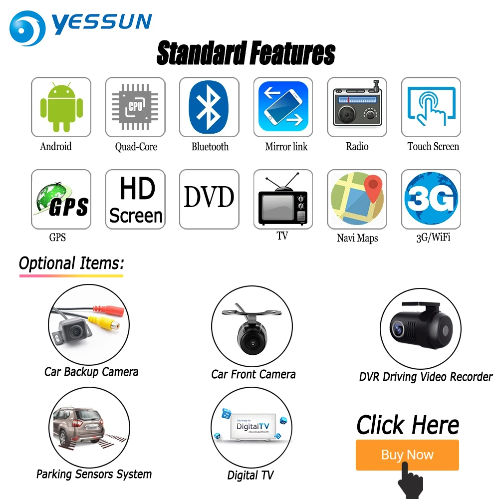 Cheap YESSUN For SEAT Leon 2005~2012 Car Android Radio GPS Navi Navigation DVD CD Player Stereo BT HD Screen Multimedia 1