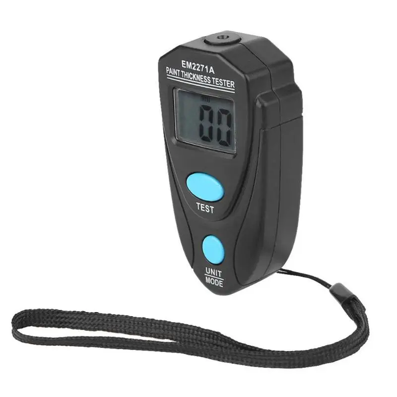 

EM2271A LCD Portable Digital Car Painting Thickness Tester Gauge Adjustment Auto Paint Coating Film Zinc Thickness Test Tools