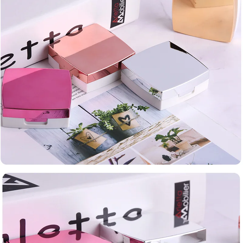 Contact Lens Case With Mirror women Colored Contact Lenses box eyes contact lens container Lovely Travel kit box without sign