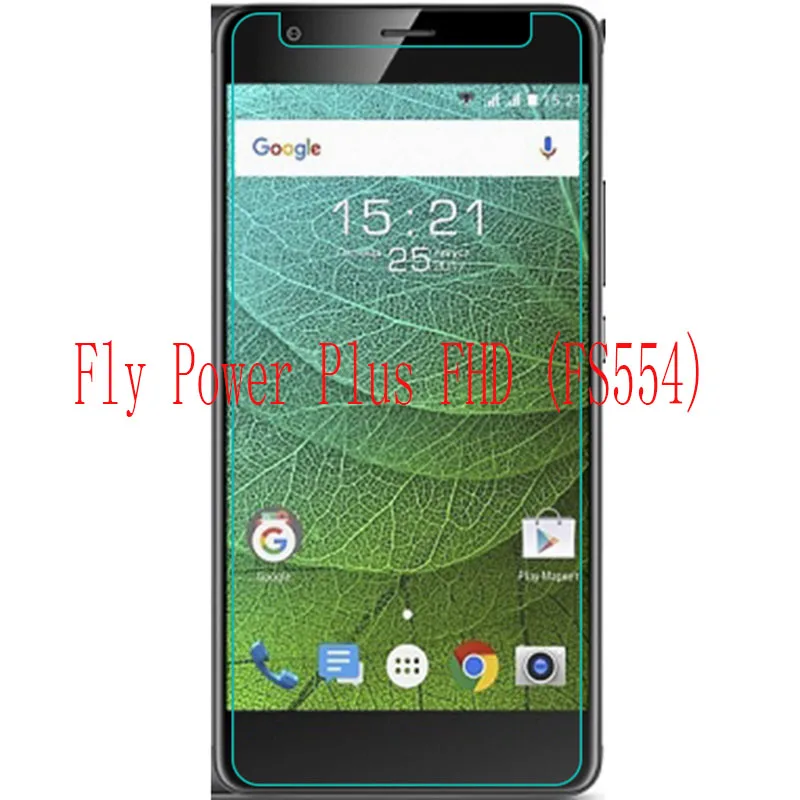 

2PCS NEW Screen Protector mobile phone For Fly Power Plus FHD FS554 9H Tempered Glass Film Protective Screen Cover