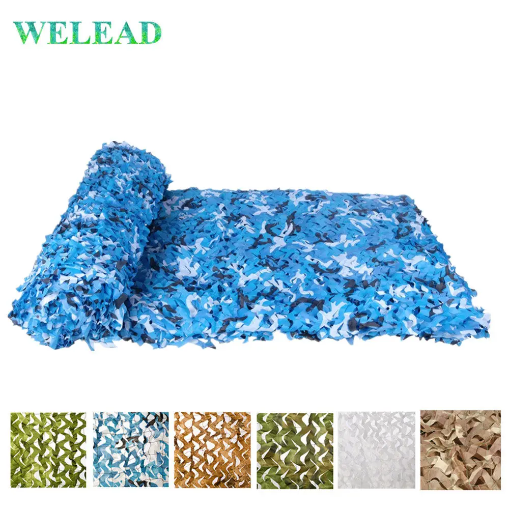 

WELEAD 5x9M Reinforced Camouflage Nets Military 5M Garden Roof Gazebo Pergola Outdoor Awning Canopy Shade Camo Network 5*9M 9x5