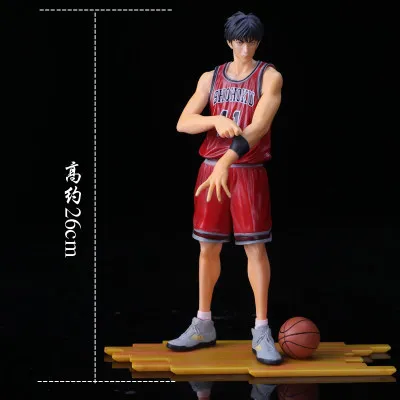 25 см аниме SLAM DUNK Sakuragi Hanamichi ПВХ Фигурки Rukawa Kaede Акаги Такенори Mitsui Hisashi Коллекция Модель игрушки - Color: E With box