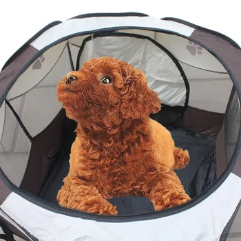 

Hwint Foldable Pet Tent Playpen Dog Fence Operation Folding easy Puppy Kennel dog pet Exercise Play
