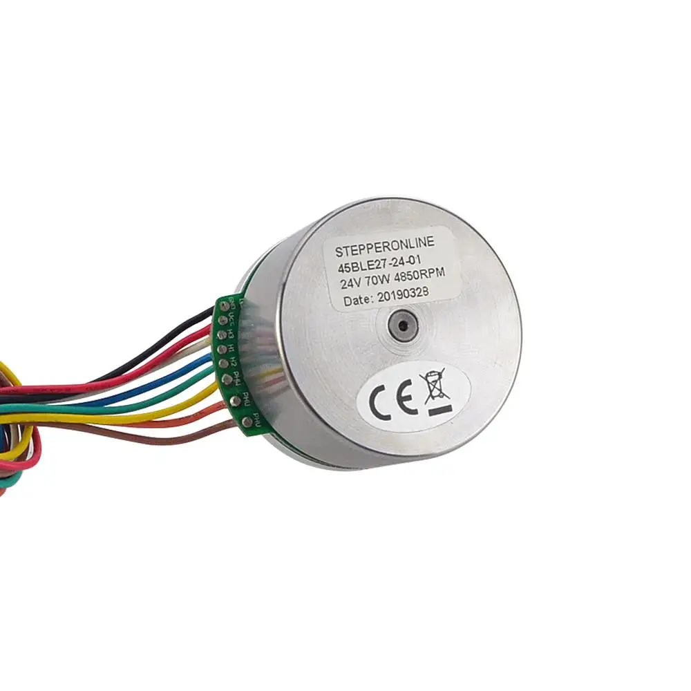 

External Rotor Motor Built-in Drive Brushless DC24V 16-Pole 4850RPM 0.13Nm 70W 3.6A for Fan/Blower Applications