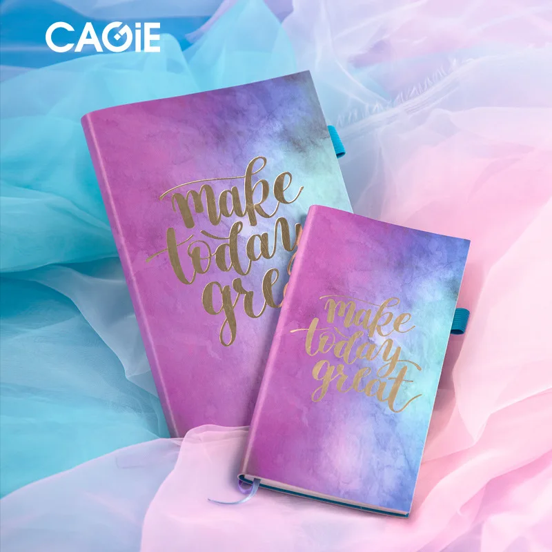 

1pcs New diary bright shell notebook small fresh travel diary plan notebook English alphabet notebook diary A5/A6