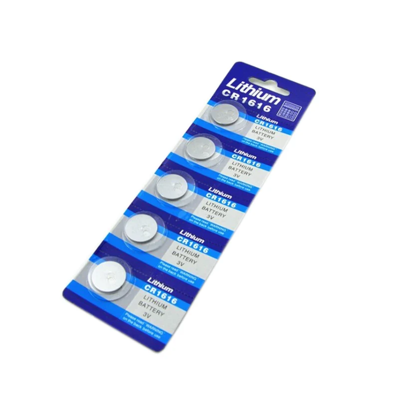 

5pcs/pack CR1616 Button Batteries DL1616 ECR1616 LM1616 Cell Coin Lithium Battery 3V CR 1616 For Watch Electronic Toy Remote