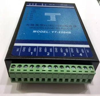 

YT-2204 4 port collector industrial grade 4 photoelectric isolation RS-485 hub HUB
