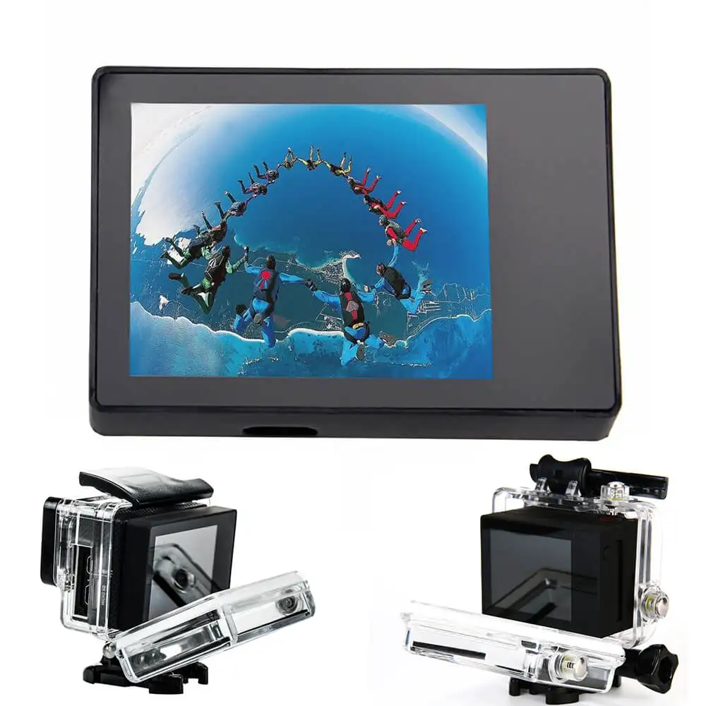 

LCD Screen For GoPro Hero 3/3+/4 Camera Bacpac LCD Display Viewer External LCD Screen Panel for GoPro Hero 3 3Plus 4 Accessories