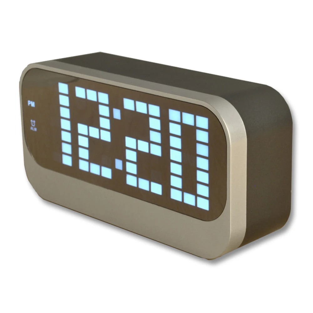 

Multi Color Large Display LED Screen Indoor Room Thermometer Electronic Temperature Meter Weather Station Digital Alarm Clock
