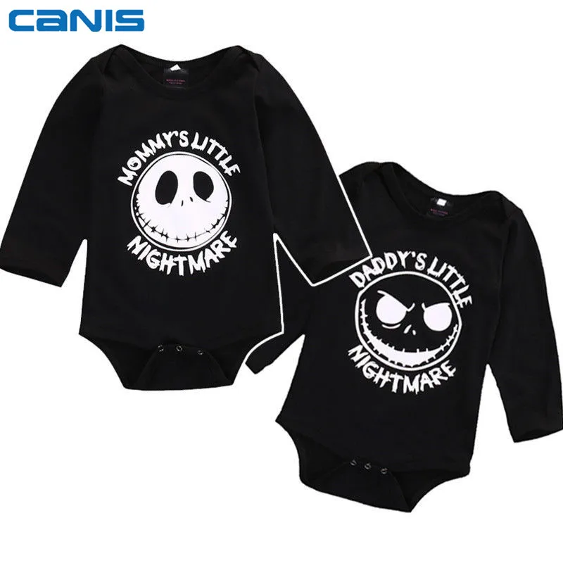 

Newborn Infant Baby Boy Girl Nightmare Romper Long Sleeve Playsuit Outfits One Pieces Clothes 0-18M